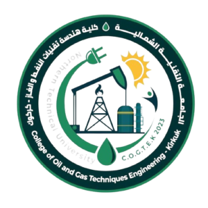 شعار كلية هندسة تقنيات النفط والغاز كركوك