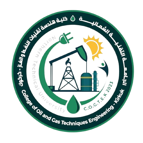 شعار كلية هندسة تقنيات النفط والغاز كركوك